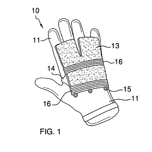 GLOVES HAVING SNAP-ON CLEANING PAD