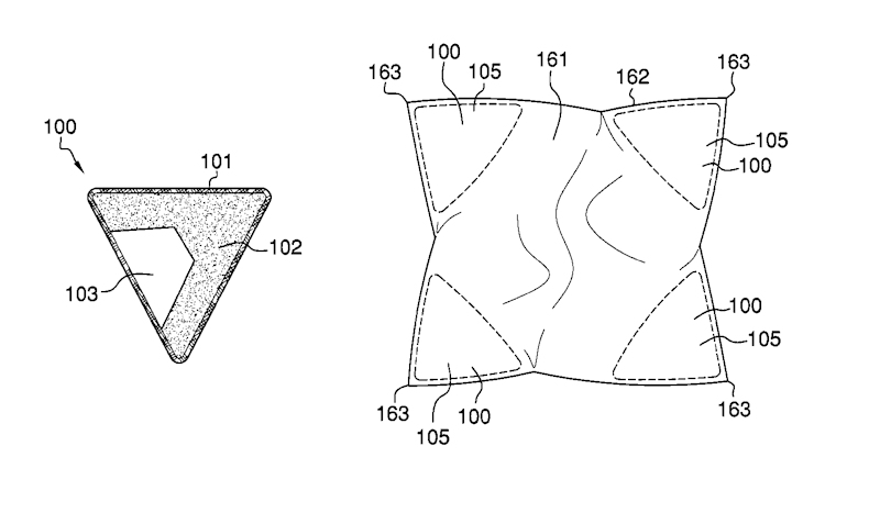 Corner Retainers For A Pillow